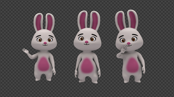 Easter Bunny - Hello Waving (3-Pack)
