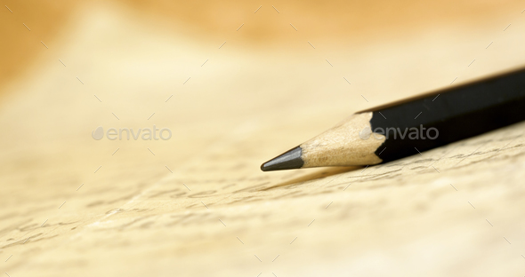 Pencil on a handwritten letter Stock Photo by Elegant01 | PhotoDune