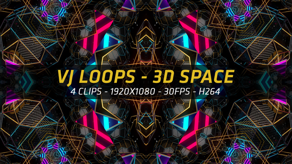 VJ Loops - 3D Space