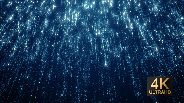 Blue Particles Background