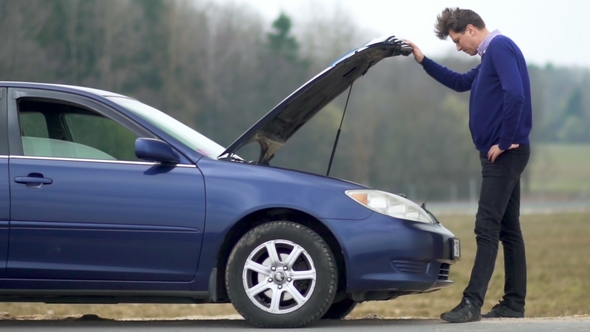 The Man Broke the Car.