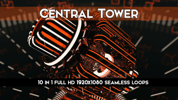 Central Tower Vj Loops Pack