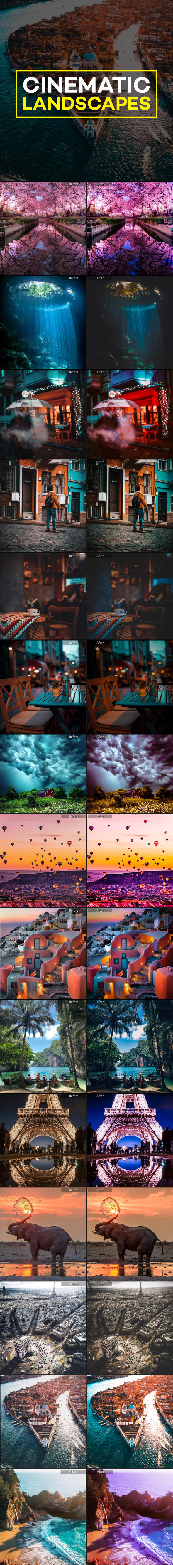 21 Pro Moody Cinematic Landscape Lightroom Presets - Landscape Lightroom Presets