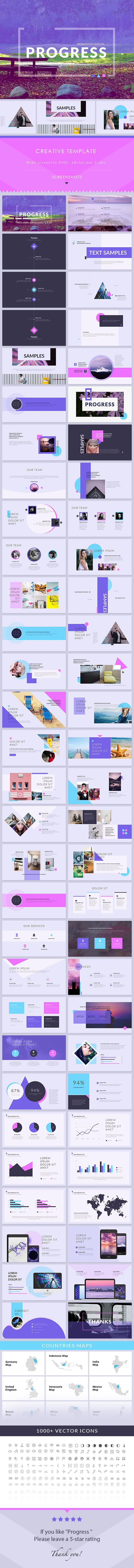 Progress - Keynote Presentation Template - Creative Keynote Templates