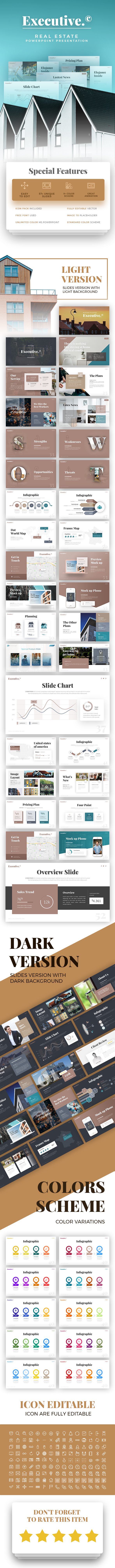executive real estate presentation template by rrgraph graphicriver