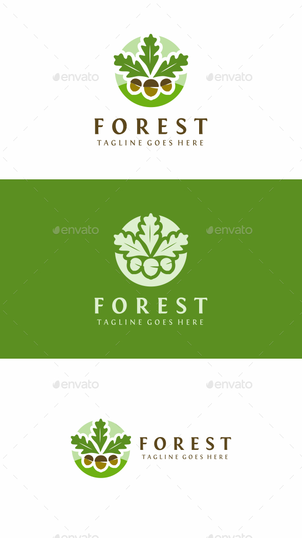 Oak Forest - Nature Logo Templates