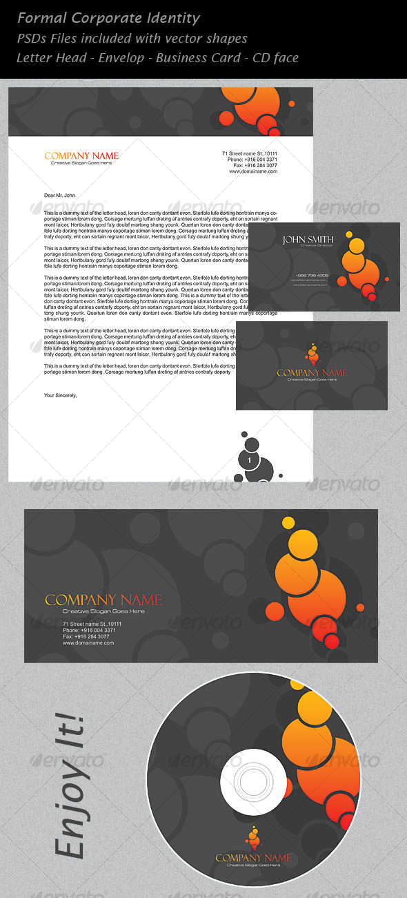 Bubble Corporate Identity - Stationery Print Templates
