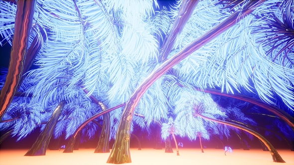 Light Palm Trees