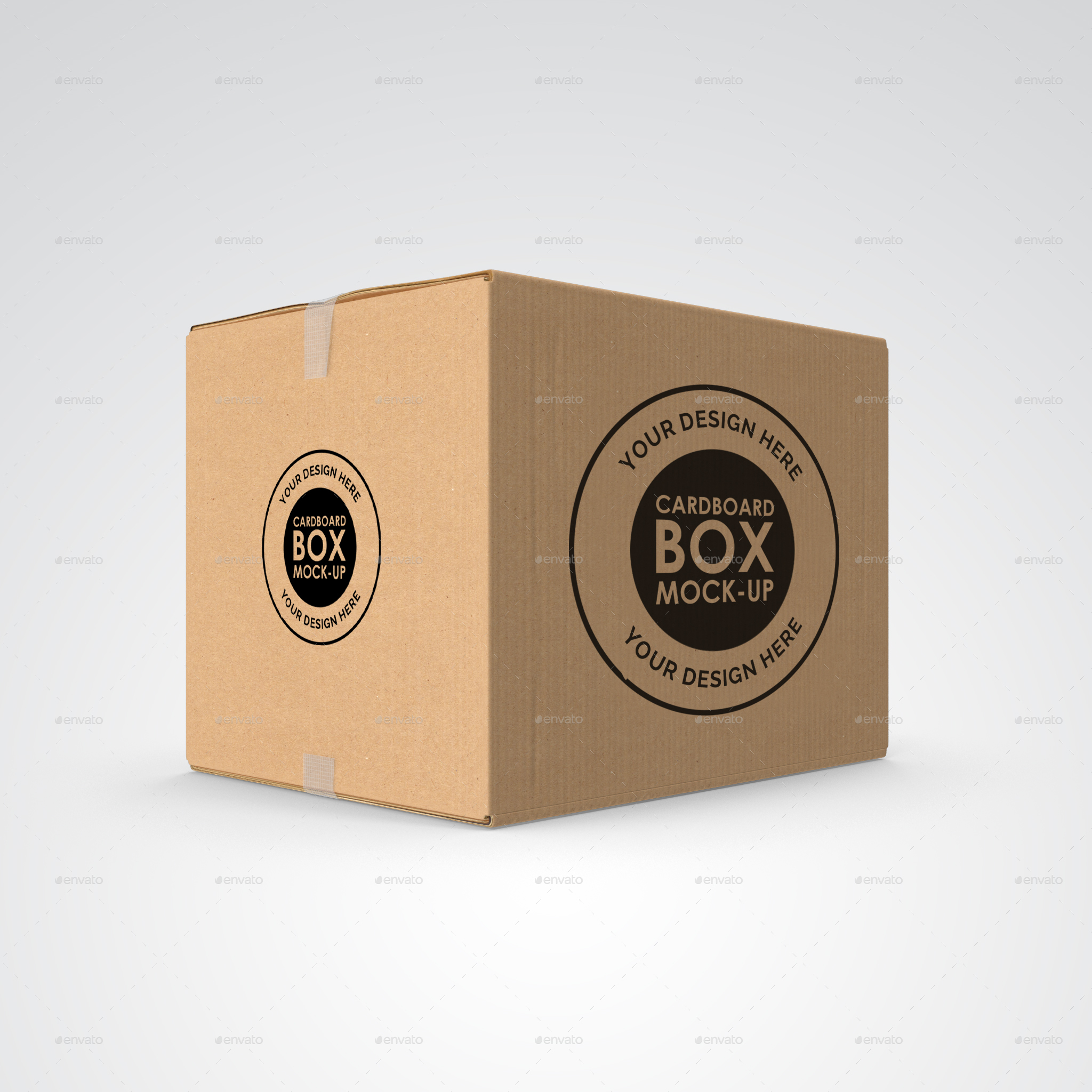 Download Cardboard Box / Carton Mock-up. by nashetyakoub | GraphicRiver