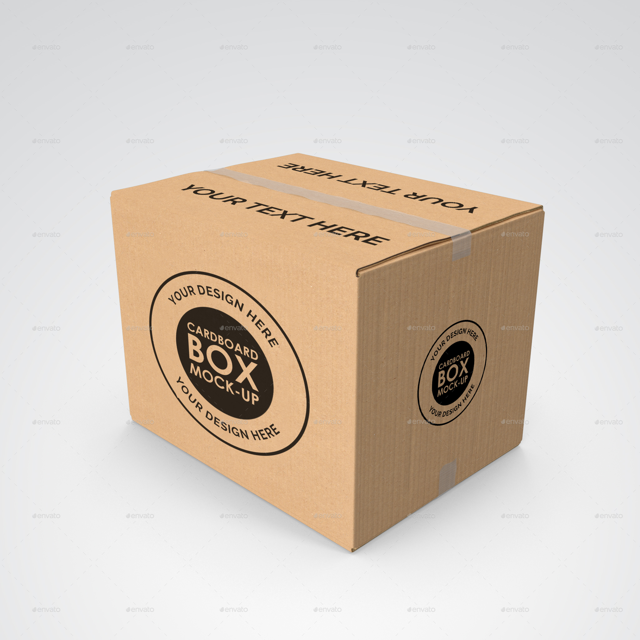 3077+ Black Cardboard Box Mockup for Branding