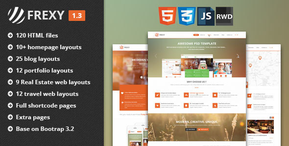 Frexy - Responsive Multi-Purpose HTML5 Template