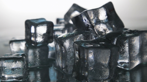 Ice Cubes for Drinks. Simulate Cold Ice Cubes