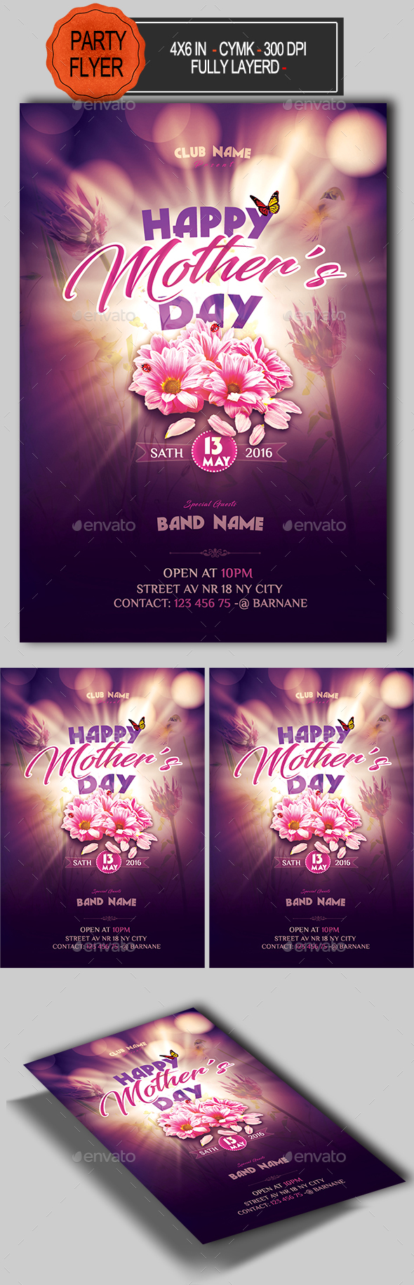 Mothers Day Flyer - Clubs & Parties Events