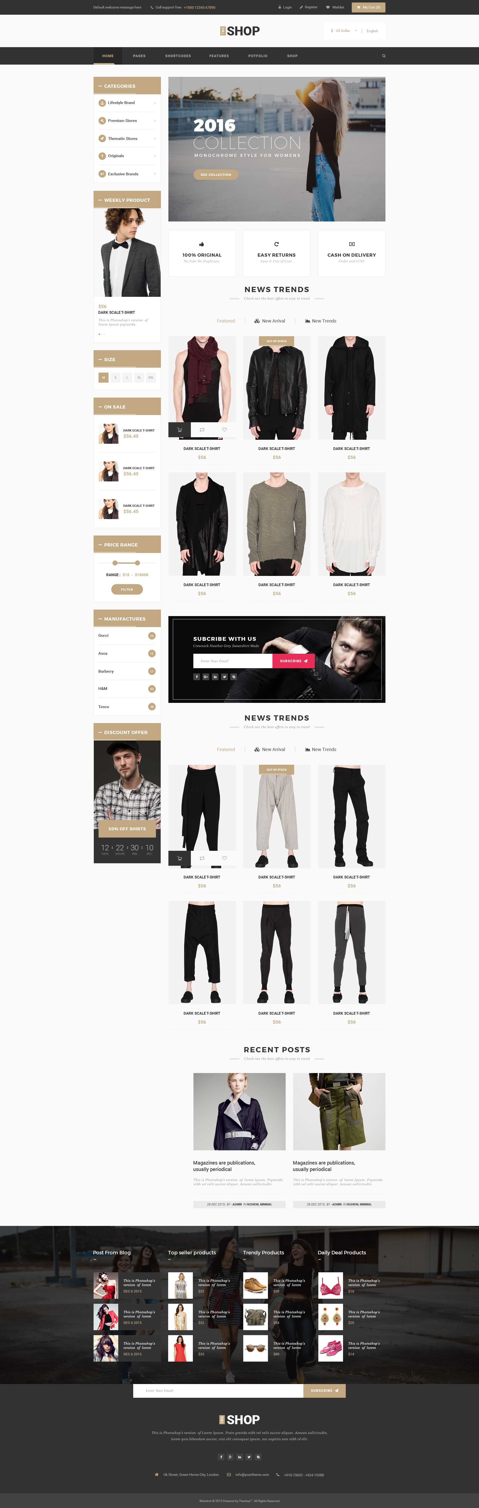 The Shop | Multipurpose e-commerce HTML Template by webstrot | ThemeForest