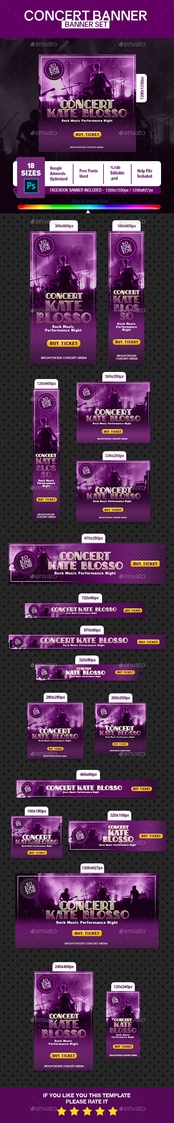 Concert Banner - Banners & Ads Web Elements