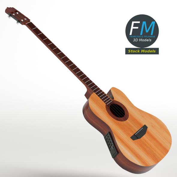 Acoustic Bass Guitar - 3DOcean Item for Sale