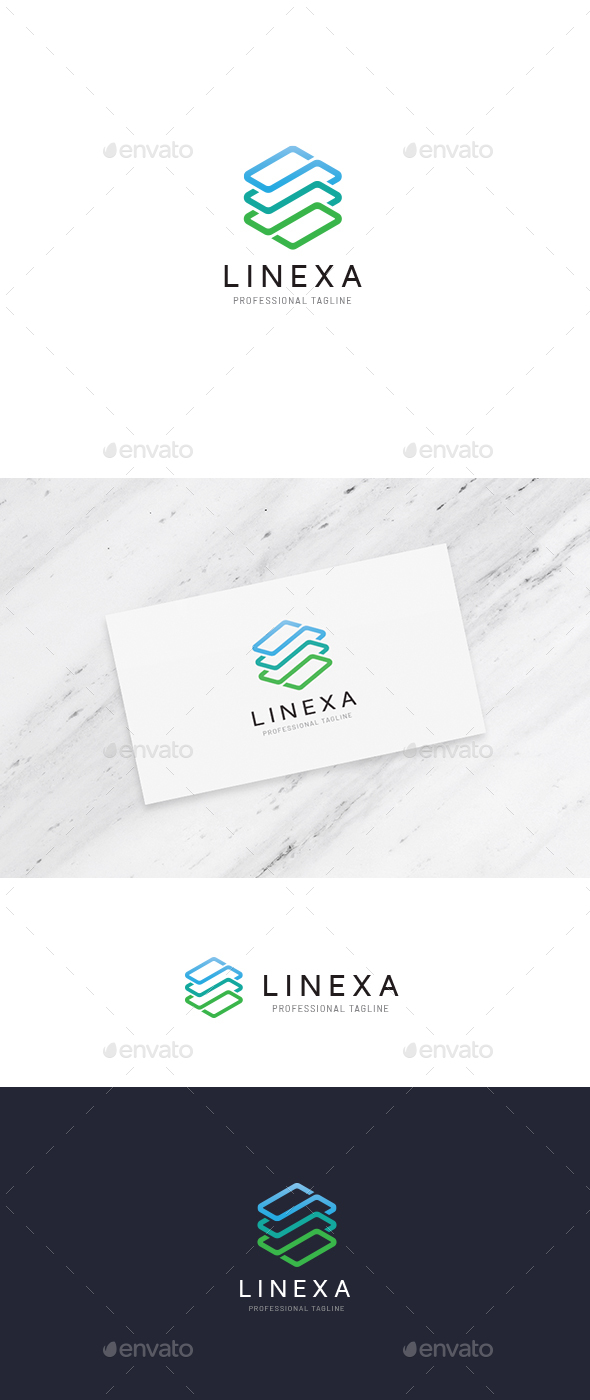 Hexagon Lines - Abstract Logo Templates
