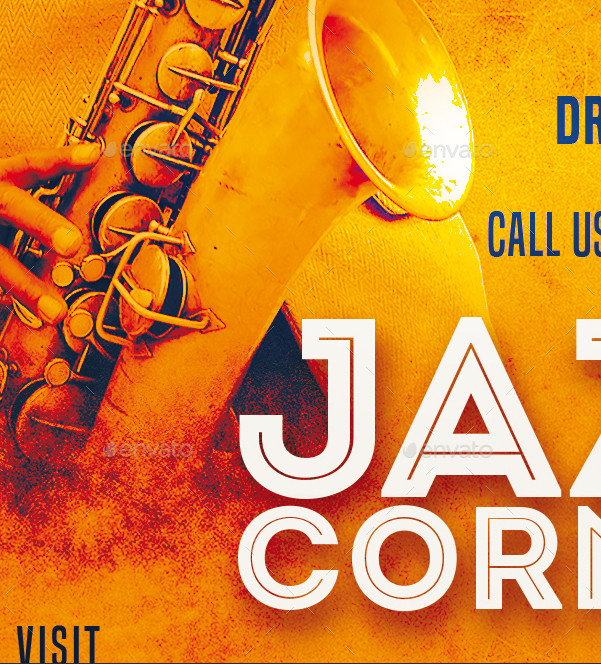Jazz Corner Flyer, Print Templates GraphicRiver