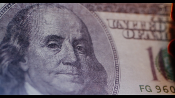 Hundred-dollar Bill Is on Fire alt