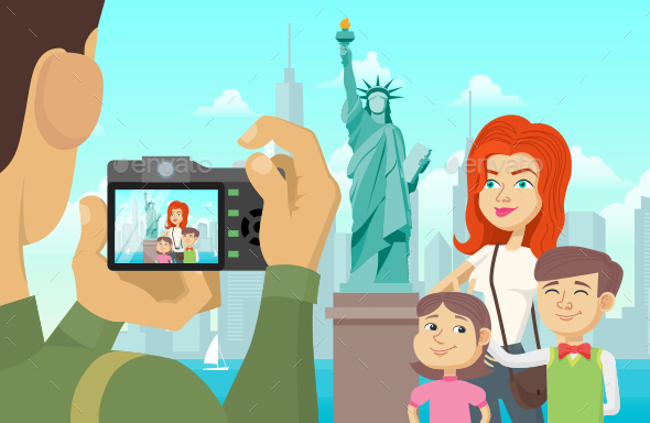 Family Photo in New York - People Characters