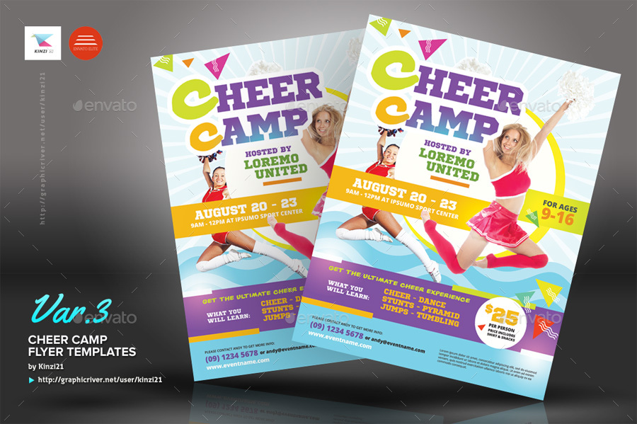 Cheer Camp Flyer Templates By Kinzi21 Graphicriver Screenshots 01 Graphic River Cheer Camp Flyer Templates Kinzi21 Jpg 02