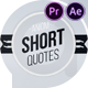 Short Quotes - VideoHive Item for Sale