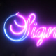 Neon Energy Signature Logo 2 - VideoHive Item for Sale