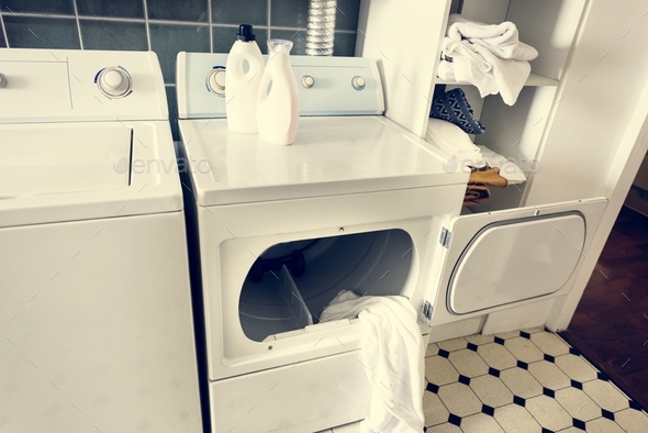 Washing machine in the kitchen Stock Photo by Rawpixel | PhotoDune