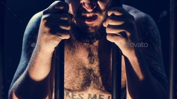 A man arrested in the jail Stock Photo by Rawpixel | PhotoDune
