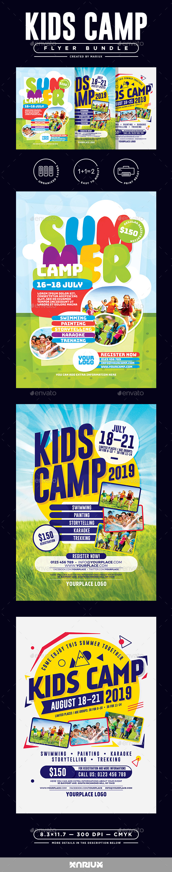 Kids Camp Flyer/Poster Bundle - Corporate Flyers