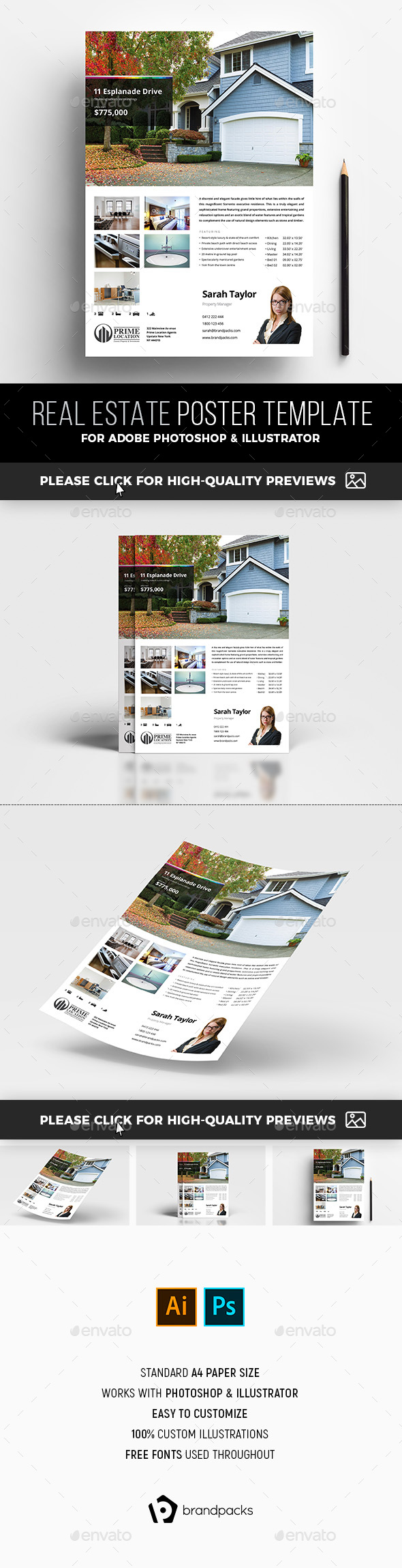 Real Estate Poster Template