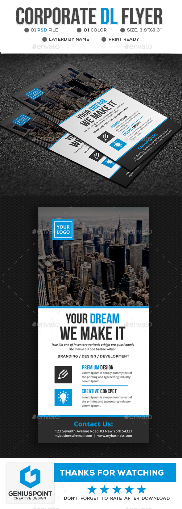Corporate DL Flyer - Corporate Flyers