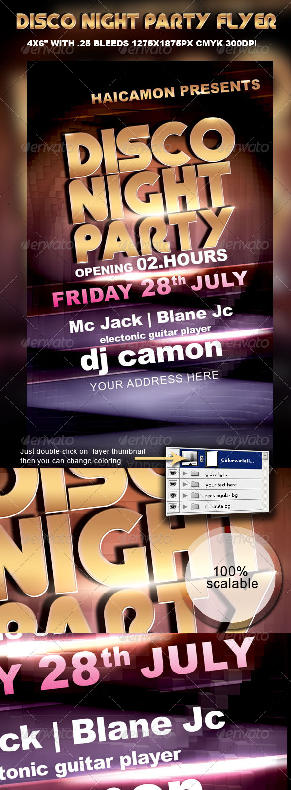 Disco Night Party Flyer - Clubs & Parties Events