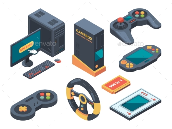 Console and Computer Systems and Gadgets - Man-made Objects Objects