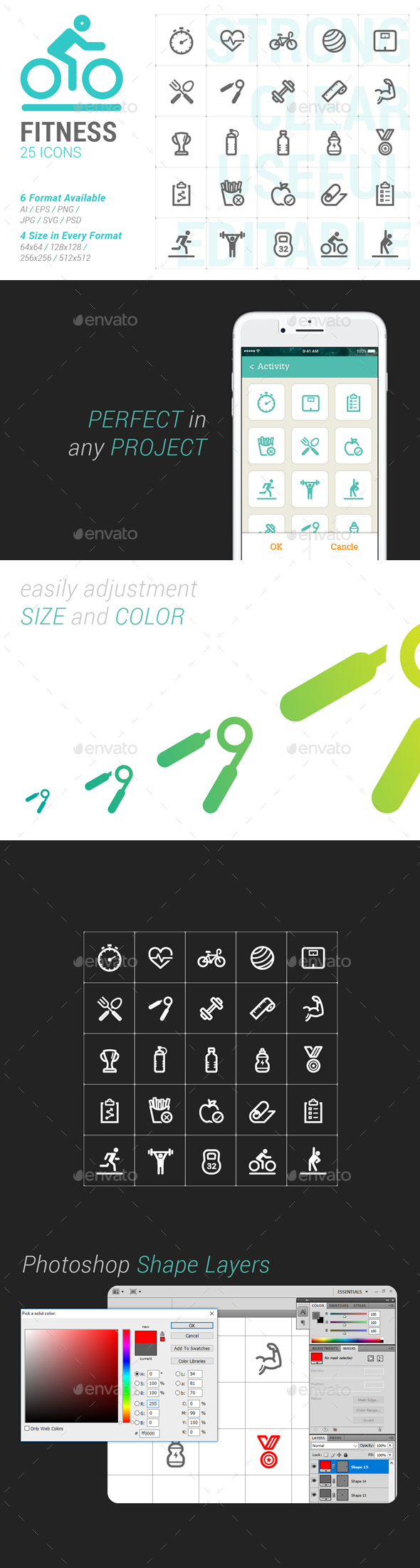 Fitness Mini Icon - Objects Icons