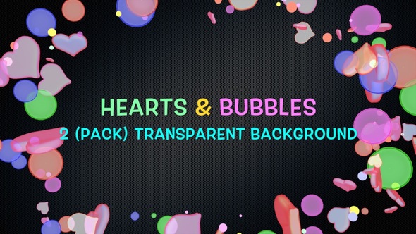 Bubbles and Hearts Overlay alt