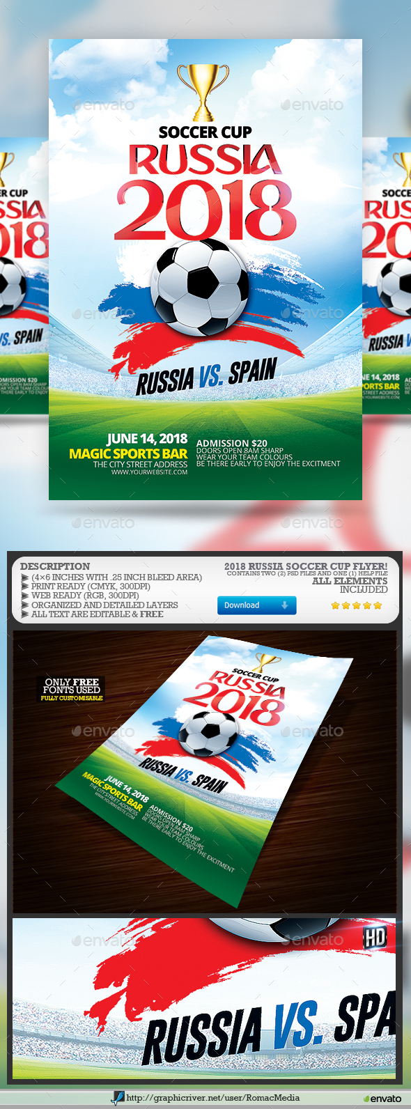 2018 Soccer Cup Flyer - Sports Events