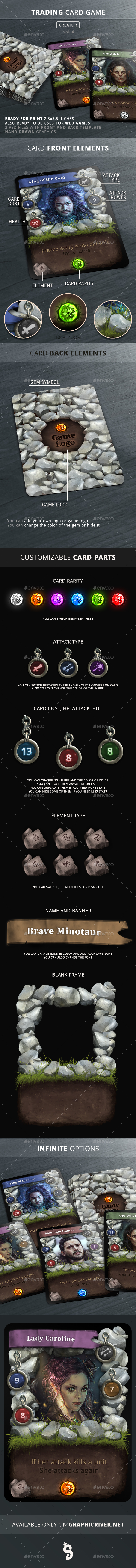 Trading Card Game - Creator - vol.4 - Miscellaneous Print Templates