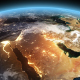 4K Earth Night to Day Sunrise Middle East - VideoHive Item for Sale