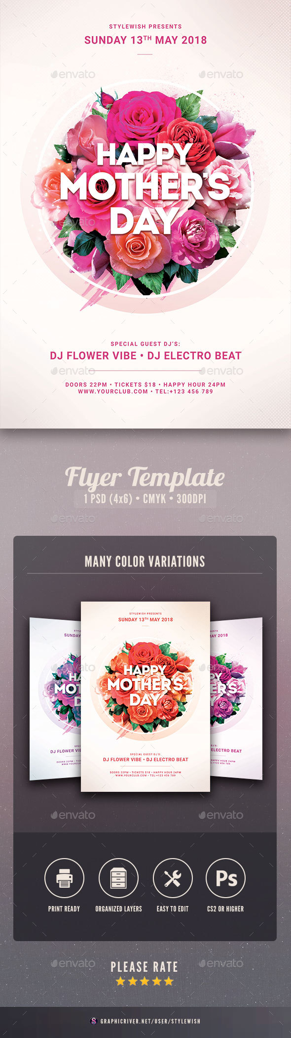 Mother's Day Flyer - Holidays Events