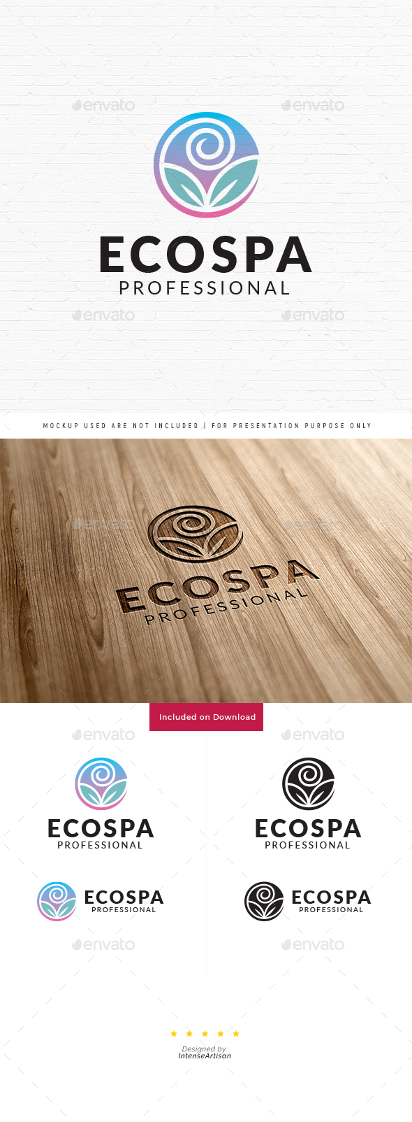 Eco Spa Logo - Nature Logo Templates