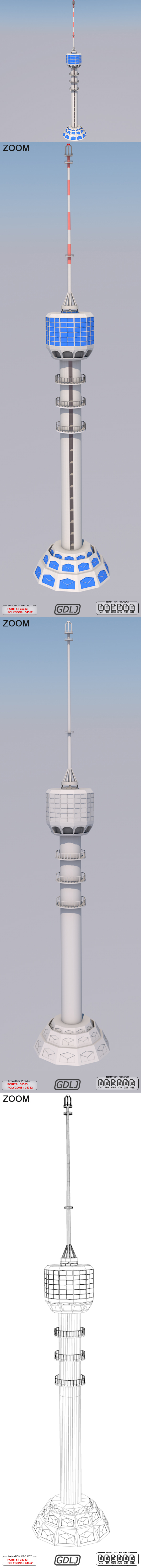 Baghdad Communications Tower - 3Docean 21825078