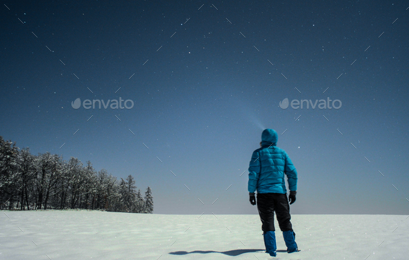 winter star gazing Stock Photo by PaulSchlemmer | PhotoDune