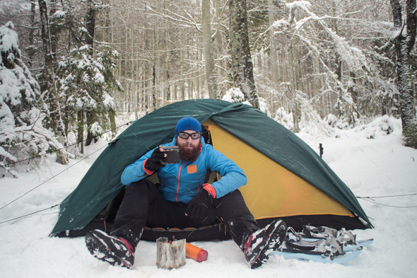 winter camping Stock Photo by PaulSchlemmer | PhotoDune