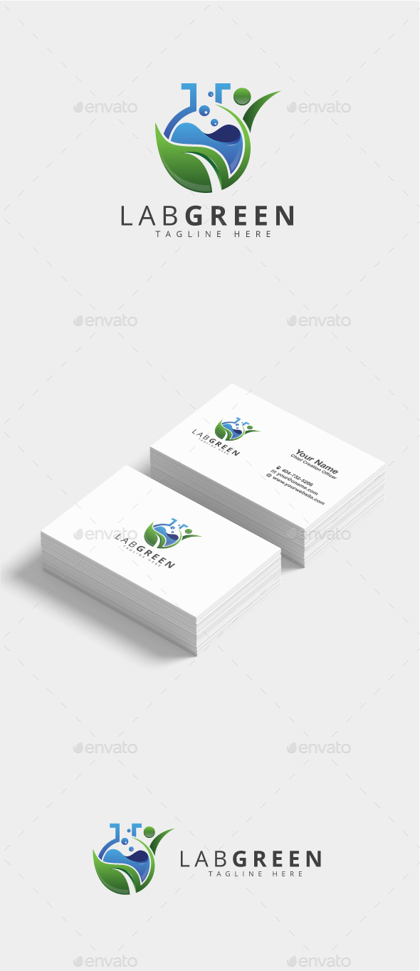 Lab Green Logo - Nature Logo Templates