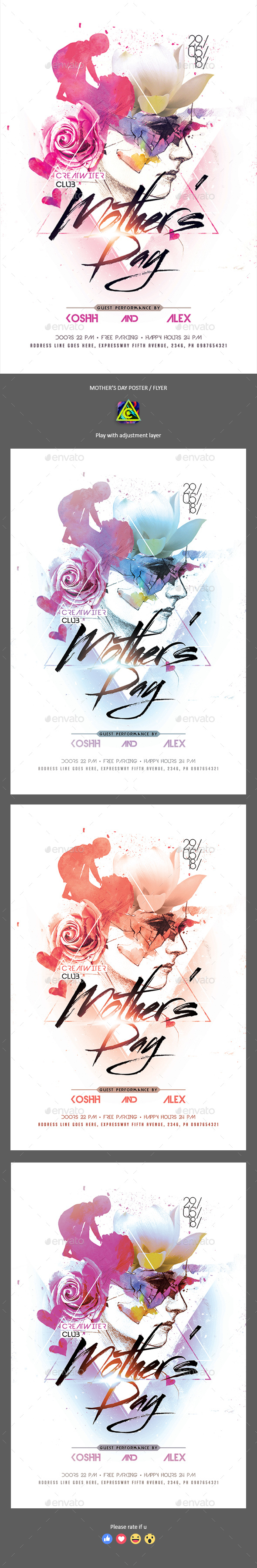 Mother's Day Poster / Flyer - Clubs & Parties Events