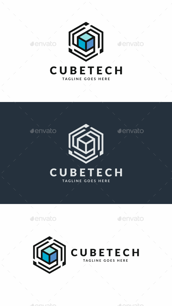 Tech Cube - Abstract Logo Templates