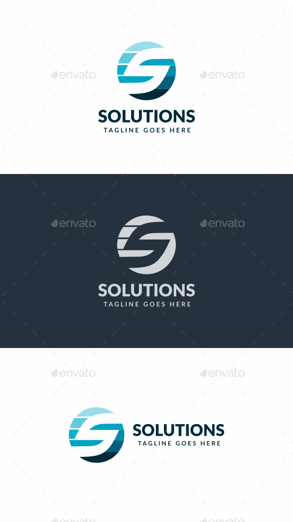 Solutions S Letter Logo - Letters Logo Templates