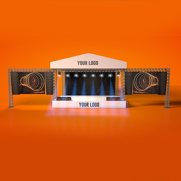 Outdoor Concert Stage - 3Docean 21828748