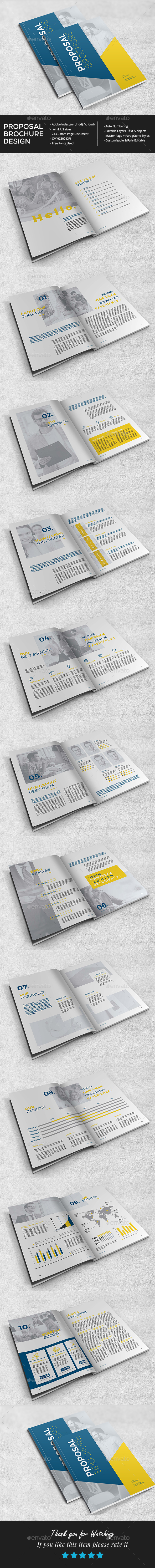 Stylish Proposal Brochure - Brochures Print Templates